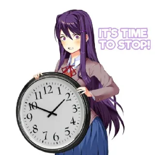 🕒 emoji Лишь Юри!! Telegram sticker 21 of 28