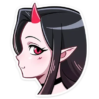 😏 emoji Дьяволица  2.0  @TgSticker Telegram sticker 12 of 36