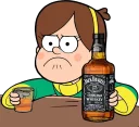 ☹ emoji Mabel🌟by @mlOobot Telegram sticker 15 of 50