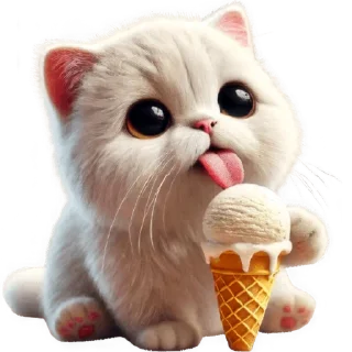 🍦 emoji Милый котик @Nyasticks Telegram sticker 6 of 35