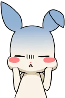 😳 emoji Милый кролик @nyasticks Telegram sticker 15 of 30