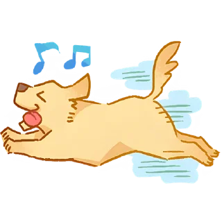 🐕 emoji Милый ретривер @Nyasticks Telegram sticker 20 of 41