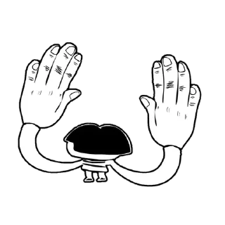 🤚 emoji Долой трусы, свобода письке Telegram sticker 1 of 80