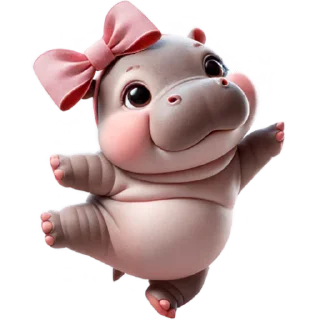 💃 emoji Парная бегемотка 2 @Nyasticks2 Telegram sticker 7 of 42