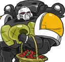 🍓 emoji WH40K. Regular marine Telegram sticker 7 of 32
