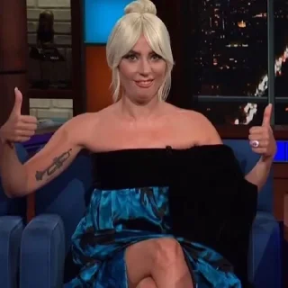 👍 emoji lady gaga by eggl Telegram sticker 7 of 30