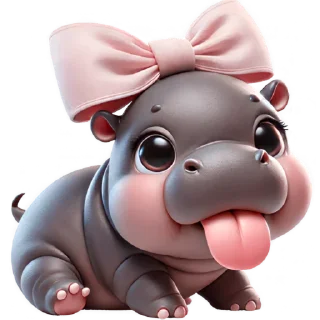 😛 emoji Парная бегемотка 2 @Nyasticks2 Telegram sticker 22 of 42
