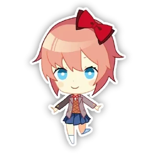 🙂 emoji ddlc ^o^ Telegram sticker 1 of 51