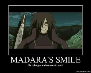 😁 emoji @yasudio Uchiha Madara Telegram sticker 22 of 29
