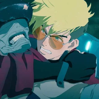 😡 emoji ☆!Vash Stampede!♡ @Schmeebop Telegram sticker 7 of 86