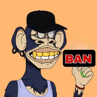 🚫 emoji TonedApeClub!🐵 Telegram sticker 18 of 61
