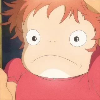 😶 emoji ꒰ ponyo fish ꒱  @plusikradom Telegram sticker 6 of 20