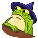 🙁 emoji Frog Witch Telegram sticker 12 of 15