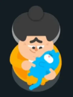 😺 emoji Duolingo funny animations Telegram sticker 14 of 42