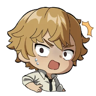 😰 emoji Chainsaw man Telegram sticker 10 of 11
