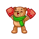 👍 emoji Scarf Ace Telegram sticker 3 of 24