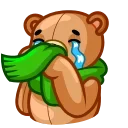 😭 emoji Scarf Ace Telegram sticker 7 of 24