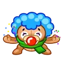 🤡 emoji Scarf Ace Telegram sticker 24 of 24