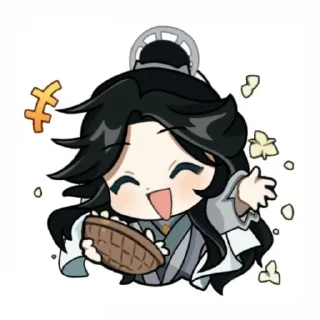 😄 emoji ⁺. ࣪. .Shi Qingxuᴀn⋆ ࣪ . Telegram sticker 8 of 80