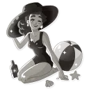 ☀ emoji Audrey Glamour Telegram sticker 15 of 20