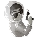 🕵 emoji Audrey Glamour Telegram sticker 16 of 20
