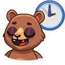 😌 emoji Boris the Bear Telegram sticker 15 of 20