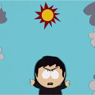 Sticker from South Park::Damien Thorn and Philip;;