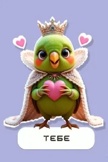 🌟 emoji Parrot Eva (Green): @Evabird Telegram sticker 9 of 10