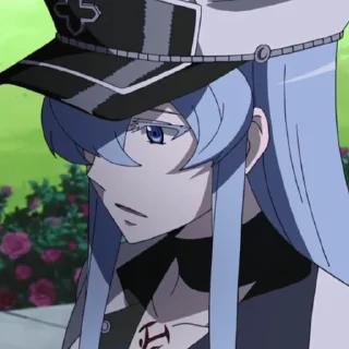 😐 emoji General Esdeath Telegram sticker 11 of 105