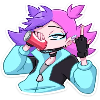 🖕 emoji Ким (@TgSticker) Telegram sticker 24 of 48