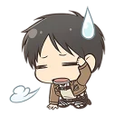😥 emoji shingeki no kyojin chibi Telegram sticker 23 of 80