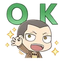 👌 emoji shingeki no kyojin chibi Telegram sticker 7 of 80