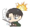 💥 emoji shingeki no kyojin chibi Telegram sticker 11 of 80