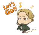 🚶 emoji shingeki no kyojin chibi Telegram sticker 18 of 80