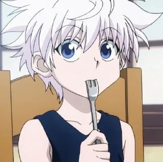 🖤 emoji killua Zoldyck @didntkill Telegram sticker 22 of 120