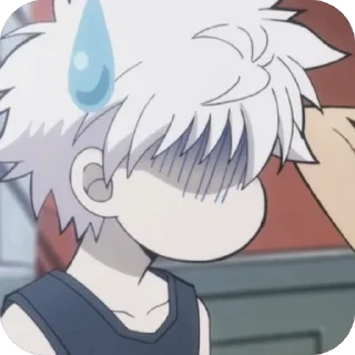 😰 emoji Killua Zoldyck • @Earth928B Telegram sticker 13 of 80