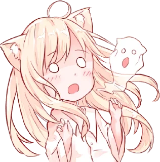 😱 emoji NEKOMIMI-MiA 2 :: @line_stickers Telegram sticker 16 of 32