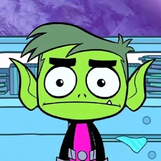 😐 emoji beast boy Telegram sticker 7 of 31
