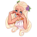 😭 emoji Girl in Love Telegram sticker 9 of 35
