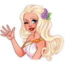👋 emoji Girl in Love Telegram sticker 5 of 35