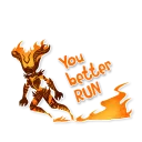 😡 emoji SKYRIM by @mbient Telegram sticker 18 of 64