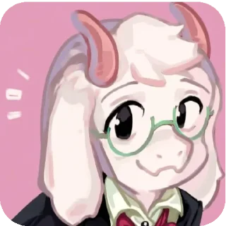 ☺ emoji Ralsei Telegram sticker 6 of 35