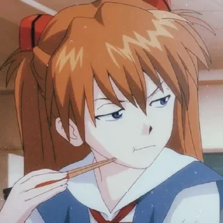 🥢 emoji Average Evangelion Enjoyer Telegram sticker 7 of 69