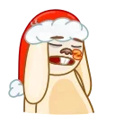 😪 emoji Christmas Bunny Telegram sticker 13 of 16