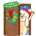👋 emoji Christmas Bunny Telegram sticker 5 of 16