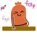 😛 emoji @ph_nnv Сосиска BDSM Telegram sticker 5 of 8