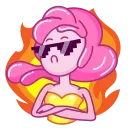 🌟 emoji Девочка Жвачка @TgSticker Telegram sticker 9 of 24