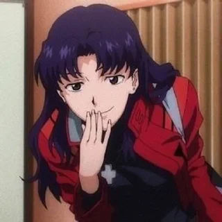😊 emoji Misato san! Telegram sticker 9 of 33