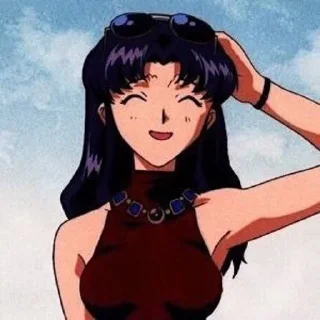 ☺️ emoji Misato san! Telegram sticker 5 of 33