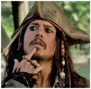 Sticker from Johnny Depp